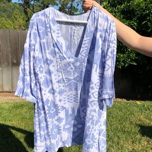 NWT Blue Ginger Tunic Top